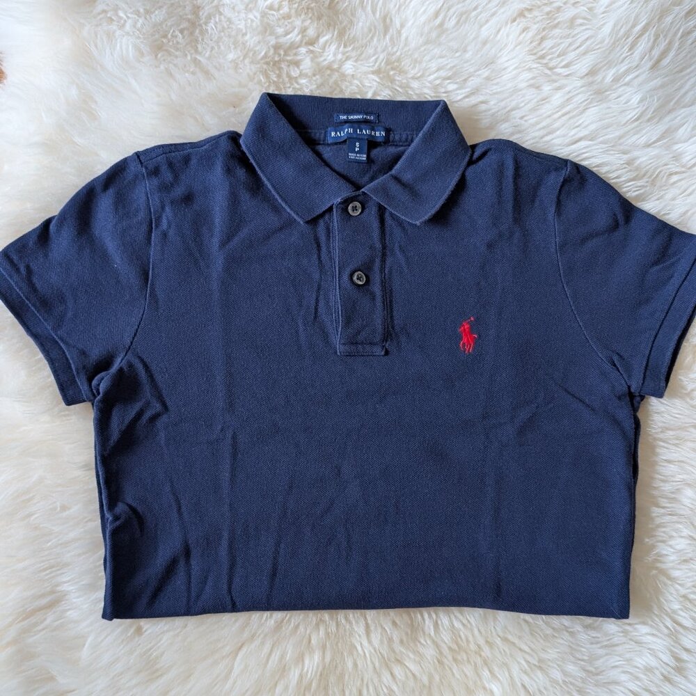 Polo Ralph Lauren Skinny Fit Mesh Polo Shirt, Women Petite S